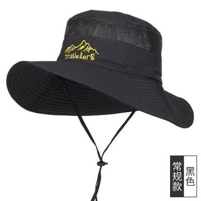 All-Match Western Denim Hat Men's and Women's Outdoor Mountaineering Summer Sun Hat Fishing Sunscreen Fisherman Hat Camping Breathable