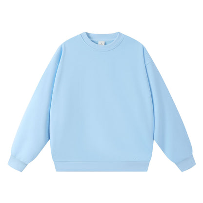 New Style Couple's Loose-Fitting Round-Neck Hooded Sweatshirt, Long-Sleeved Sweatshirt, Heavyweight Pure Cotton 400g Hoodie with Printed Logo