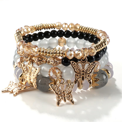 European and American Cross-Border Hot-Selling New Bohemian Bracelets Creative Tassel Multi-Layer Beaded Bracelets Fashion Jewelry