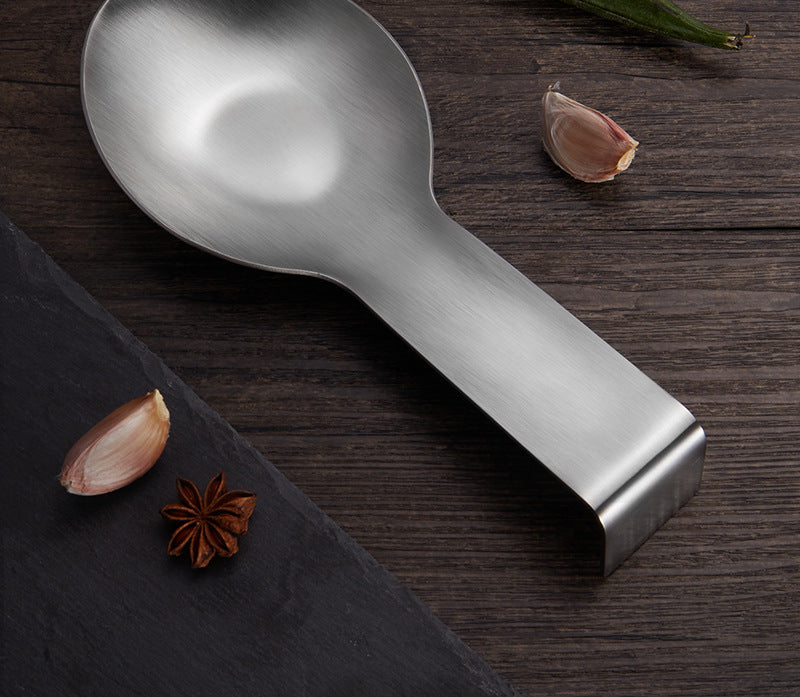 Stainless Steel Hot Pot Tray Spoon Kitchen Soup Spoon Pad Rack Holer Colander Hotel Self-service Rice Spoon Shelving Tray Storage Tray