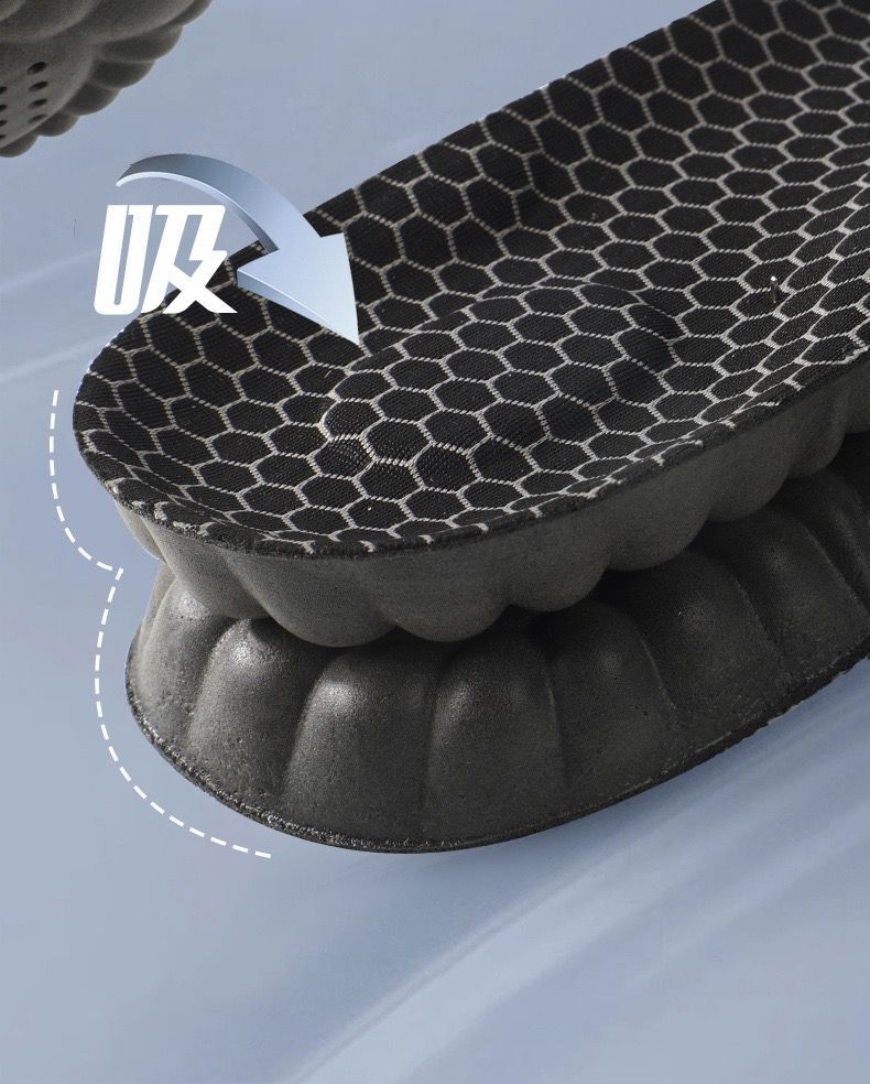 Graphene Insole Antibacterial Deodorant Massage Sports Shock Absorption Comfortable Sweat Absorbing Breathable High Elastic Foot Arch Support Not Tired Feet