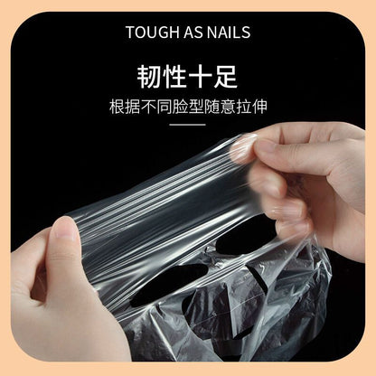 Disposable Fresh-Keeping Mask Sticker Beauty Salon Special Facial Spa Ultra-Thin Plastic Facial Transparent Mask Paper
