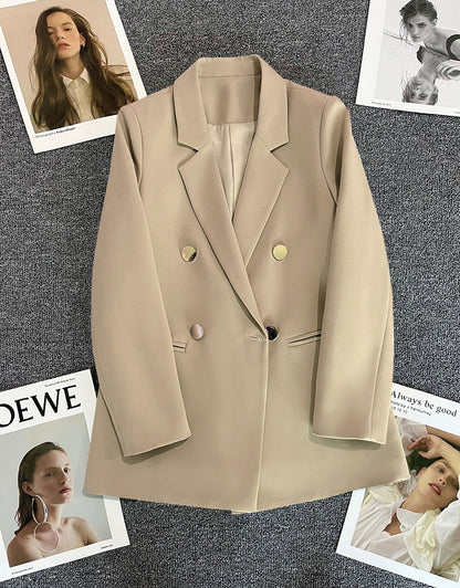 Orange Suit Jacket Women's 2025 Spring and Autumn New Korean High-end Temperament Popular Suit 22 Colors