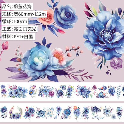 Original hand account tape shell light flower decoration handmade collage diy hand account material wholesale special material pet tape