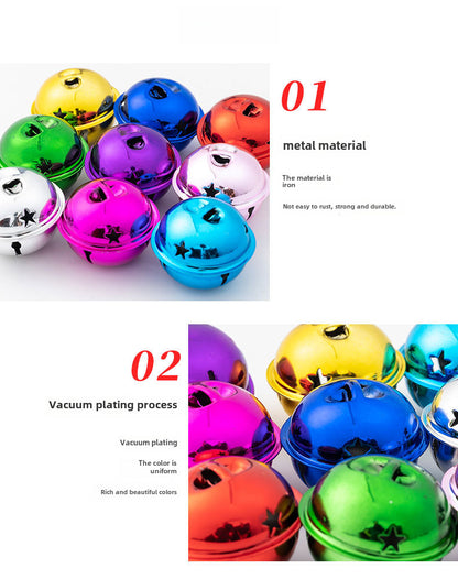DIY handmade pendant material 4CM cm Christmas colorful cartoon pet bell large gift activity accessories