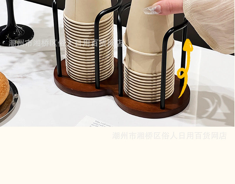 High-value Paper Cup Holder Disposable Cup Taker Desktop Coffee Table Storage Rack Tea Cup Coffee Cup Cup Holder
