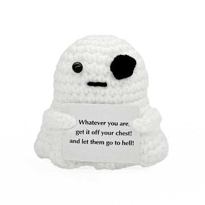 Cross-Border Amazon Handmade Knitted Doll Halloween Gift Ghost Little Devil Grim Reaper Emotional Plush Toy Wholesale
