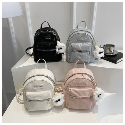 2025 High-Looking Fashionable Travel Small Bag Women's New Style Student Backpack for Work and Outing Backpack