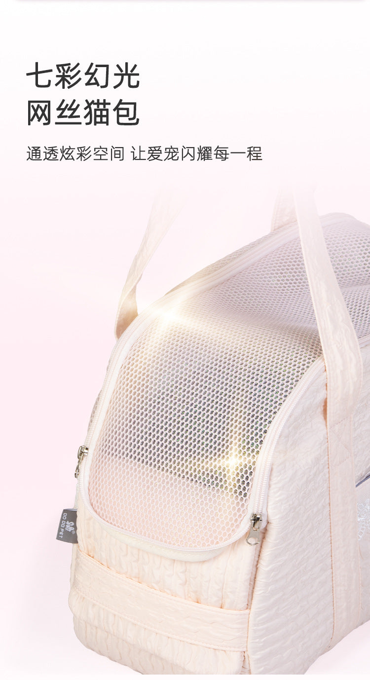 Lace Cat Bag Cat Bag Small Dog Pet Bag Breathable Dog Bag Portable Cat Bag Shoulder Pet Backpack