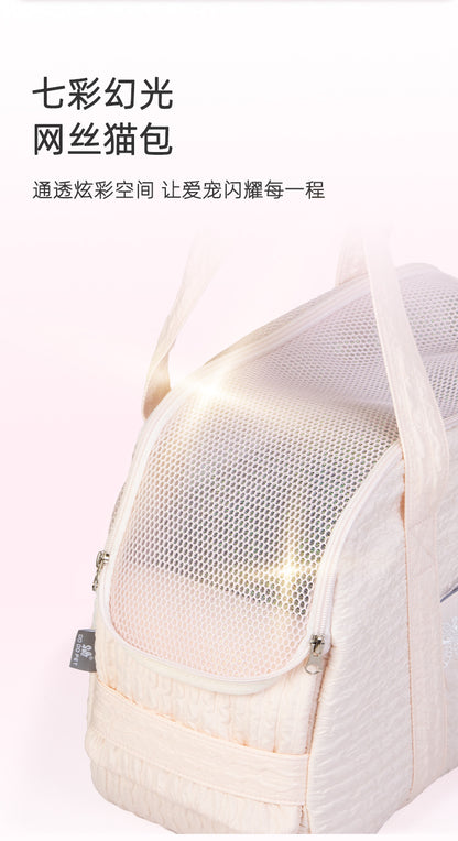 Lace Cat Bag Cat Bag Small Dog Pet Bag Breathable Dog Bag Portable Cat Bag Shoulder Pet Backpack