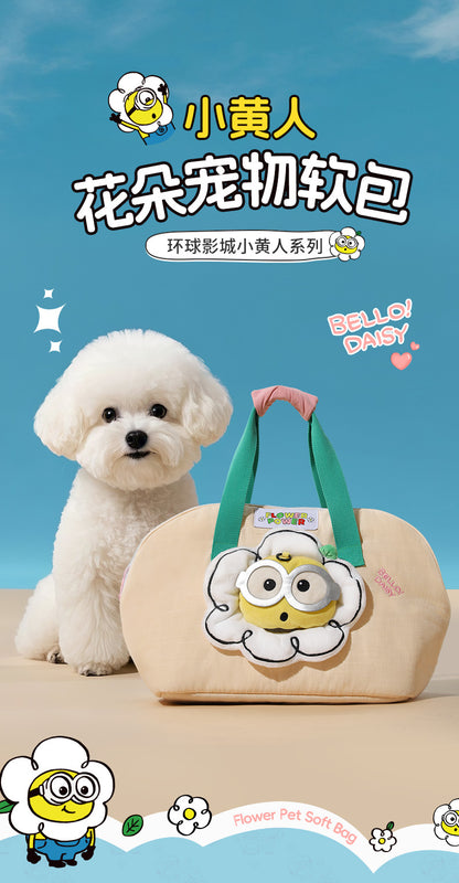 Minions Minion Pet Backpack Cat Outing Bag Pet Small and Medium-Sized Dog Outing Portable Dog Backpack