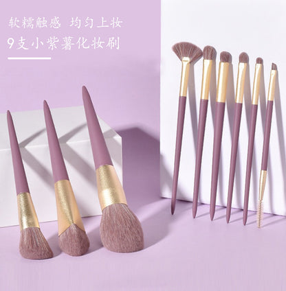 Cangzhou Little Purple Potato Makeup Brush Set Loose Powder Brush Eyeshadow Brush Foundation Brush Portable Beauty Brush Makeup Tools