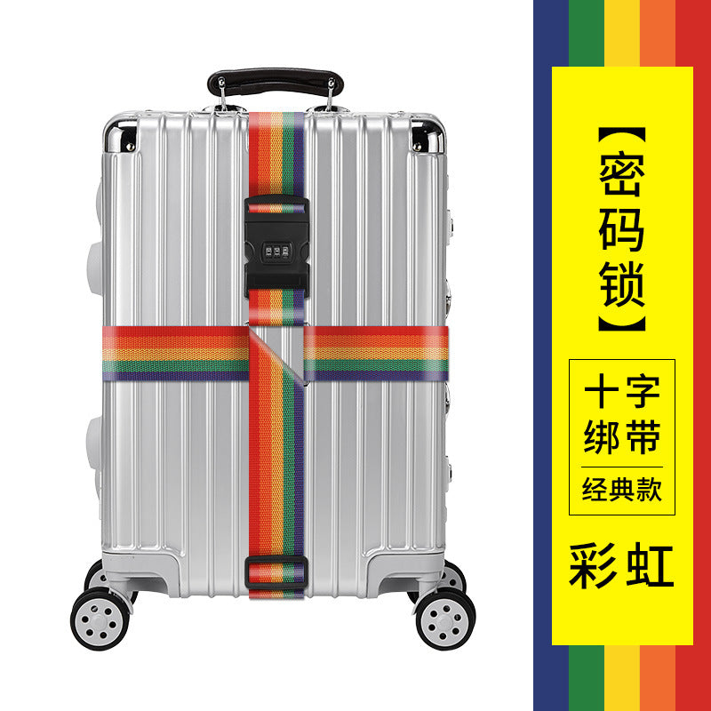 Trunk strap cross packing belt safety fixing consignment travel box protection tightening reinforcement belt binding rope