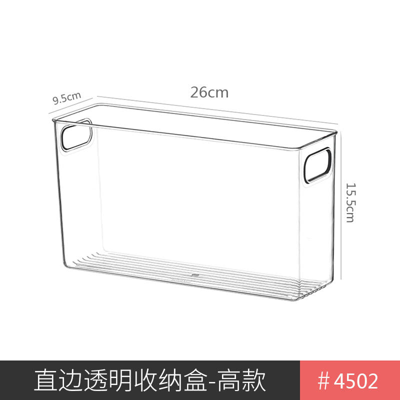 Mirror cabinet acrylic sundries stationery pencil storage box finishing box narrow strip storage transparent note hand account