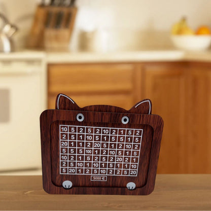 Cross-border Explosions Money Box With Counter Retro Creative Reusable Wooden Piggy Bank