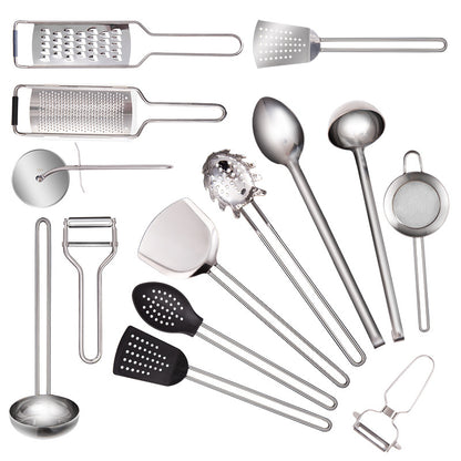 Spot 304 Stainless Steel Pot Lid Rack Storage Pot Storage Rack with Drain Tray Chopping Board Punch-Free Lid Spoon