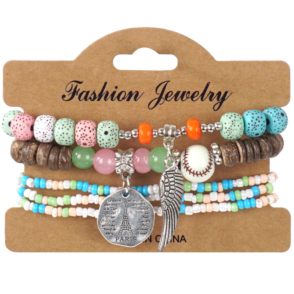 European and American Cross-Border Hot-Selling New Bohemian Bracelets Creative Tassel Multi-Layer Beaded Bracelets Fashion Jewelry