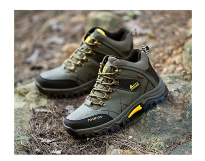 Cross-Border Recommendation for Autumn and Winter Men's Low-Top Outdoor Mountaineering and Hiking Sports Shoes, Men's Non-Slip and Wear-Resistant Work Boots
