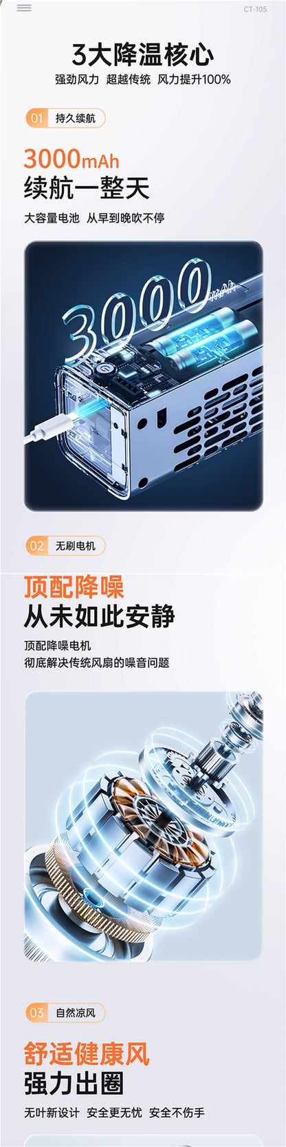 Wall-Mounted Air Conditioning Fan, Electric Cooling Fan for Dormitory, Bed, Office, Silent Cooling, Desktop, Kitchen, Wall-Mounted, Cross-Border