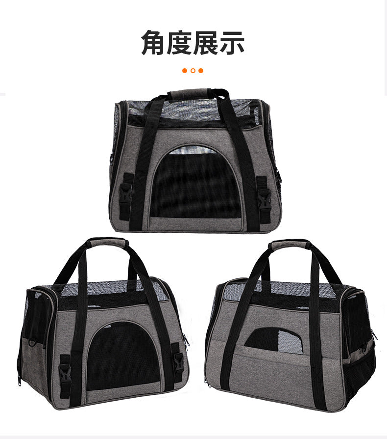 Amazon's New Pet Cat Carrier Bag, Portable Mesh Breathable Hand-Held Bag for Cats and Dogs, Universal Crossbody Shoulder Pet Bag for Outings