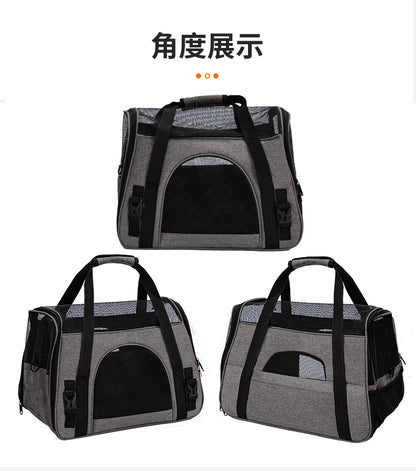 Amazon's New Pet Cat Carrier Bag, Portable Mesh Breathable Hand-Held Bag for Cats and Dogs, Universal Crossbody Shoulder Pet Bag for Outings