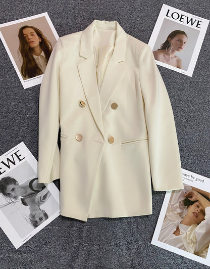 Orange Suit Jacket Women's 2025 Spring and Autumn New Korean High-end Temperament Popular Suit 22 Colors