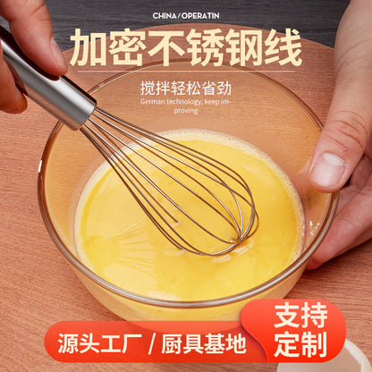 Factory spot supply manual egg beater stainless steel silicone egg beater hand mixer silicone egg beater