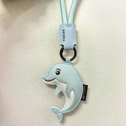 New Shark Cartoon Cute Pet Leather Toy Bag Hanging Accessories Car Fashion Car Bag Keychain