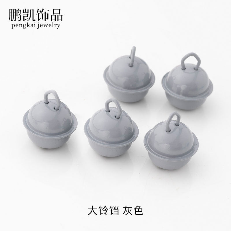 22mm Colorful Cute Small Bell Metal Pet Open-Ended Bell Handmade Material DIY Creative Accessory Iron