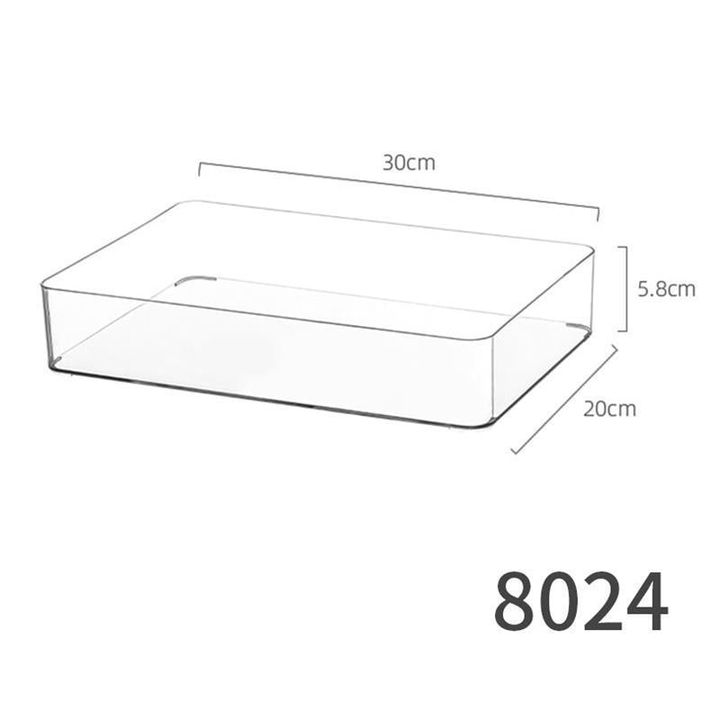 Food-Grade Storage Box, Acrylic Refrigerator Storage, Desktop Book Storage Box, Student Dormitory Sundries, Facial Mask Organization