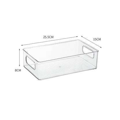 Transparent Storage Box Desktop Kitchen Cabinet Drawer Refrigerator Storage Box Acrylic Snacks Portable Storage Basket