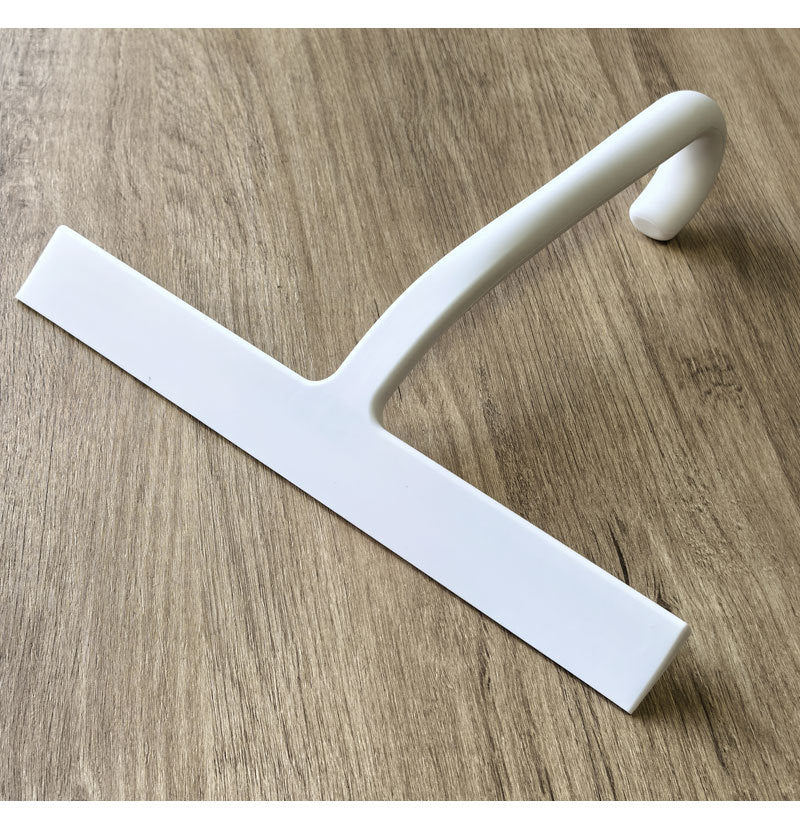 Silicone Glass Wiper with Inverted Hook, Black Silicone Window Cleaning Tool, Two Sizes Available