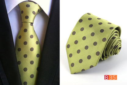 Manufacturers wholesale tie polyester jacquard tie men's casual formal wear professional business tie in stock supply