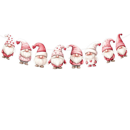 Amazon New Product Party Supplies Christmas Flag Set Christmas Garland Banner Venue Decoration