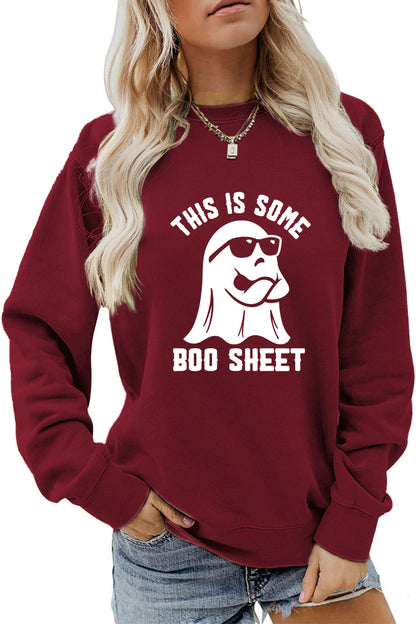 Women's Letter Printed Sweatshirt Cross-Border European and American Fashion Letter Women's Clothing 3D Printed Round Neck Sweatshirt