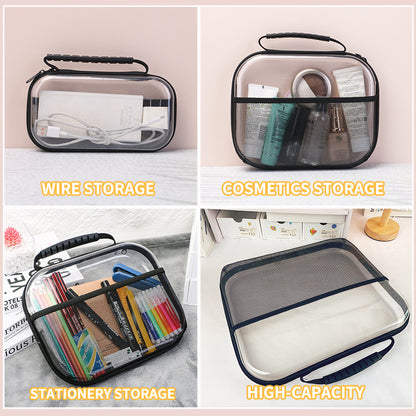 2025 Cross-Border Amazon Pet Mesh Tote Bag Zipper Mesh Storage and Sorting Bag Storage Bag Cross-Border Hot Seller