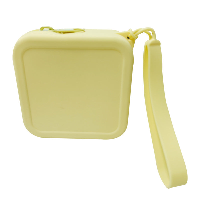 Portable Storage Silicone Cosmetic Bag Change Sanitary Napkin Storage Bag Coin Bag Large Key Case Headset Multi-purpose