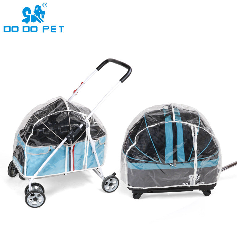 Dodopet Universal Pet Stroller Rain Cover Stroller Raincoat Dog Stroller Rain Cover Warm and Weatherproof