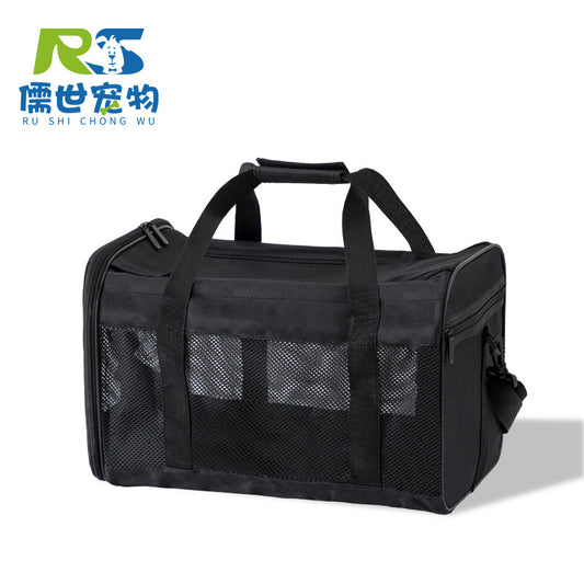 Cross-Border Pet Carrier Bag, Portable Small Dog Carrier, Pet Tote Bag, Mesh Breathable Large Capacity Cross-Body Cat Bag