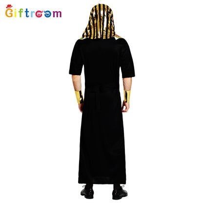 Halloween Holiday Party Pharaoh Queen Cosplay Costume Egyptian Black Festival Halloween Party Costume