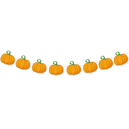 Amazon New Cross-Border Holiday Theme Party Supplies Thanksgiving Flag Banner Garland Hanging Decorations