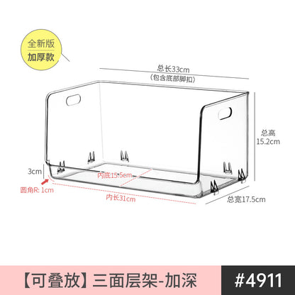 Mug Storage Box Desktop Double-Layer Cup Rack Water Cup Coffee Shelf Cup Tea Cup Storage Rack Transparent Acrylic