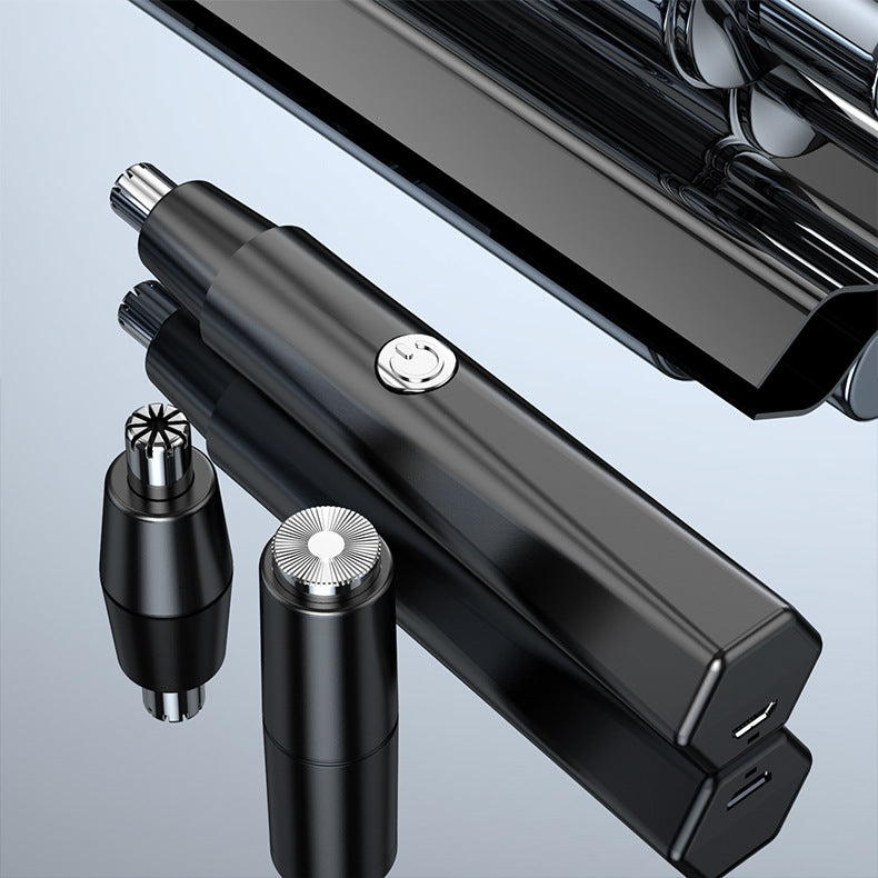 2021 New Model Men's Nose Hair Trimmer Mini Shaver for Trimming Nose Hair, Sideburns, and Ear Hair Dual-Head Trimmer