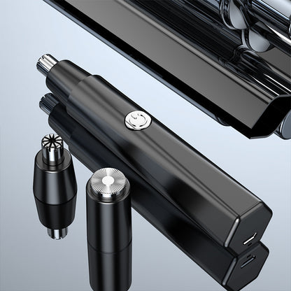 2021 New Model Men's Nose Hair Trimmer Mini Shaver for Trimming Nose Hair, Sideburns, and Ear Hair Dual-Head Trimmer