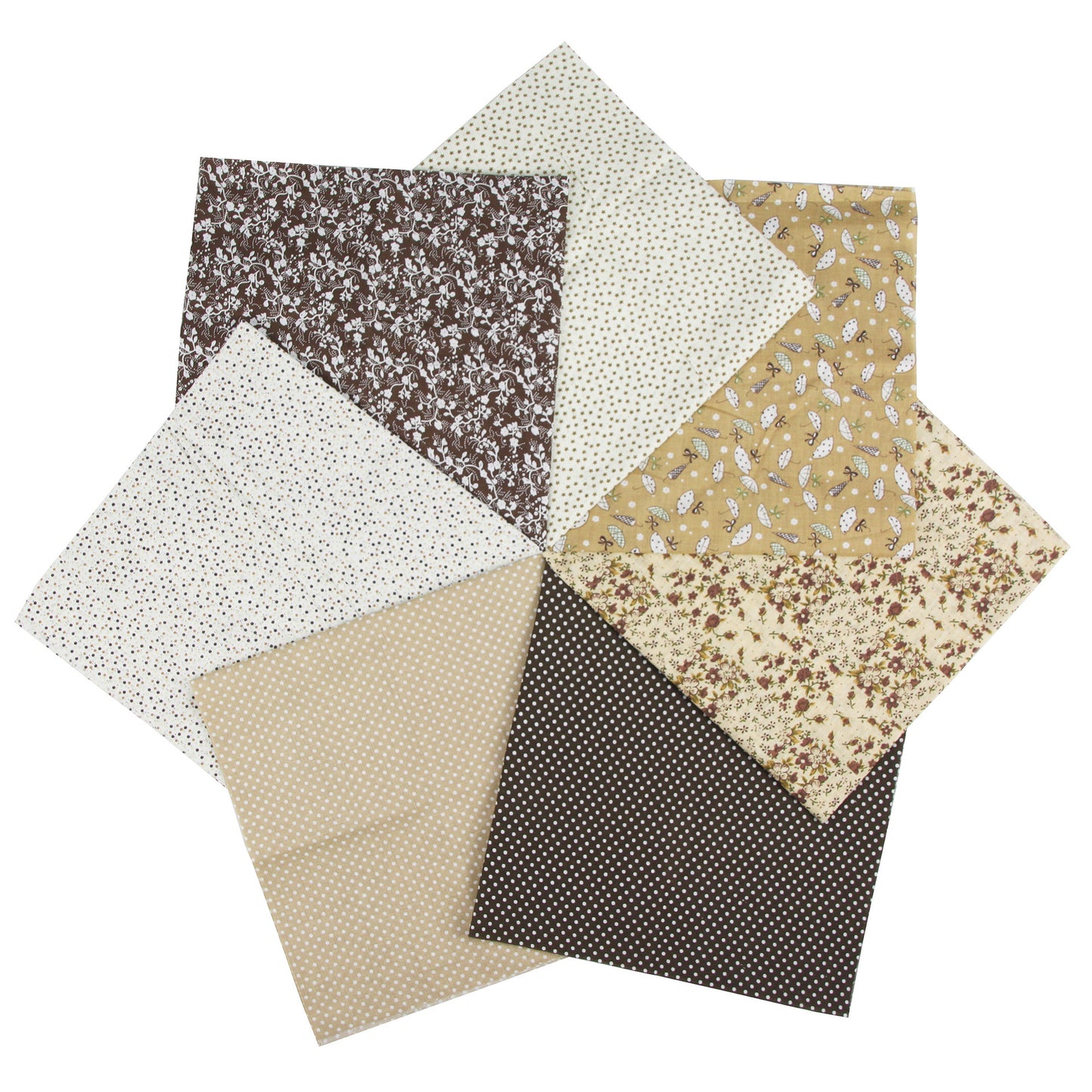 7 Color Patchwork Cloth Group Plain Flower Cloth Broken Plaid Dot DIY Cotton Small Fresh Plant Printing Cloth
