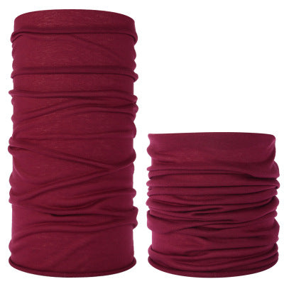 Solid Color Outdoor Turban Riding Flying Scarf Varied Magic Turban Men's and Women's Sunscreen Windproof Scarf Headgear Neck Sleeve Hair Band