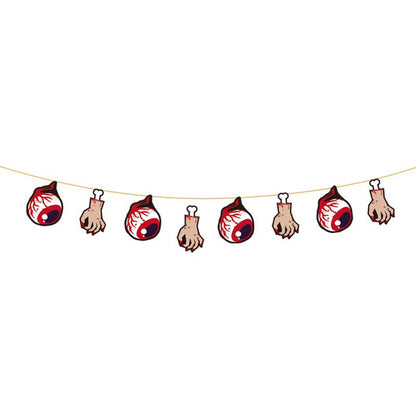 Cross-Border New Halloween Flag Party Supplies Decoration Scene Atmosphere Decoration Halloween Flag Banner