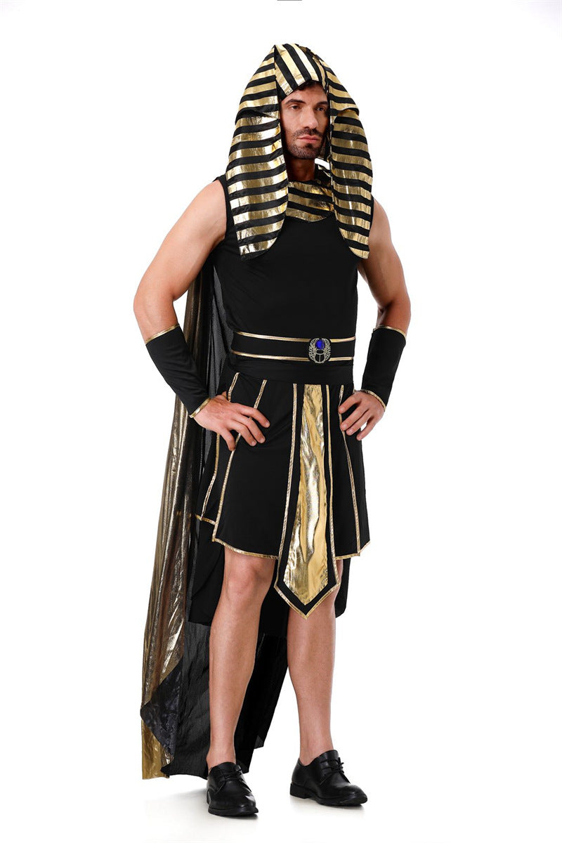 Adult Couple Cleopatra Goddess Pharaoh Masquerade Party Clothes cosplay Halloween Costumes