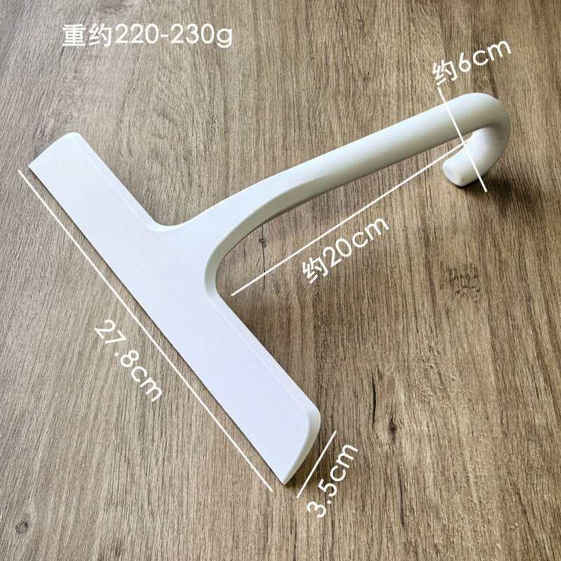 Silicone Glass Wiper with Inverted Hook, Black Silicone Window Cleaning Tool, Two Sizes Available