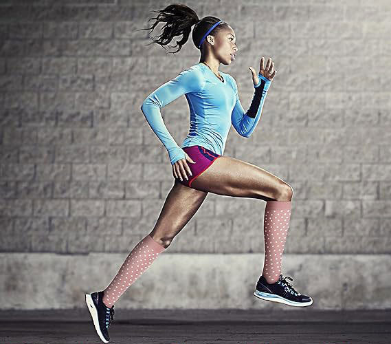 Cross-border calf compression socks sports stockings Amazon compression socks European and American pressure calf socks riding thin leg socks